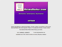 Tablet Screenshot of animabodas.com